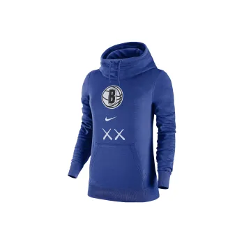 Nike Brooklyn Nets Club Fleece 2023/24 City Edition Women's Nike Nba Funnel Neck Hoodie