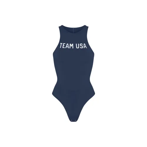 Skims Bodysuits Women's NAVY/Marine Blue