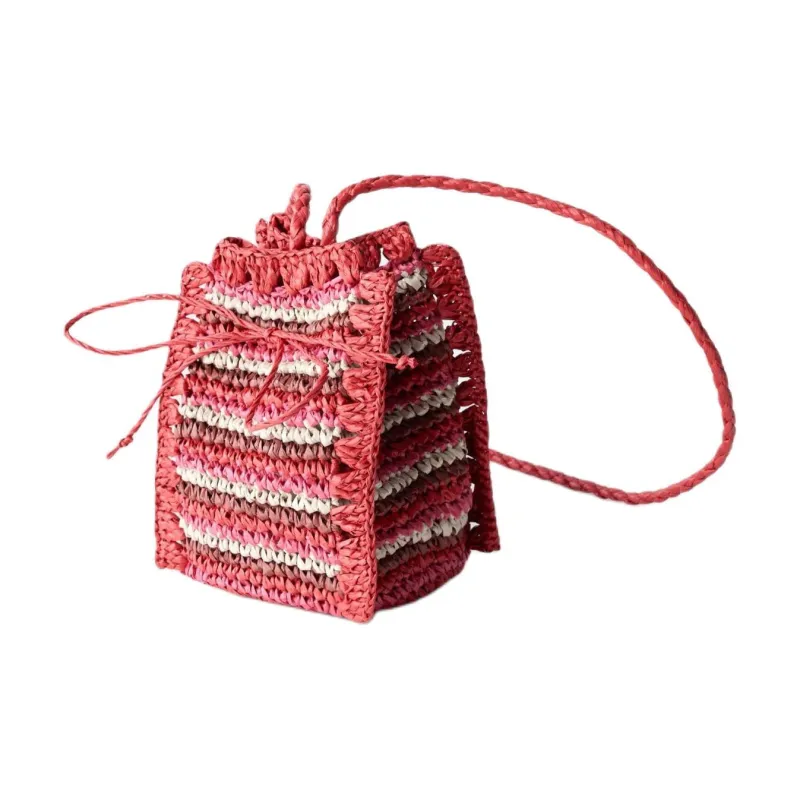 ZARA Polypropylene Fiber Crossbody Bag Mini Kids' Red-2