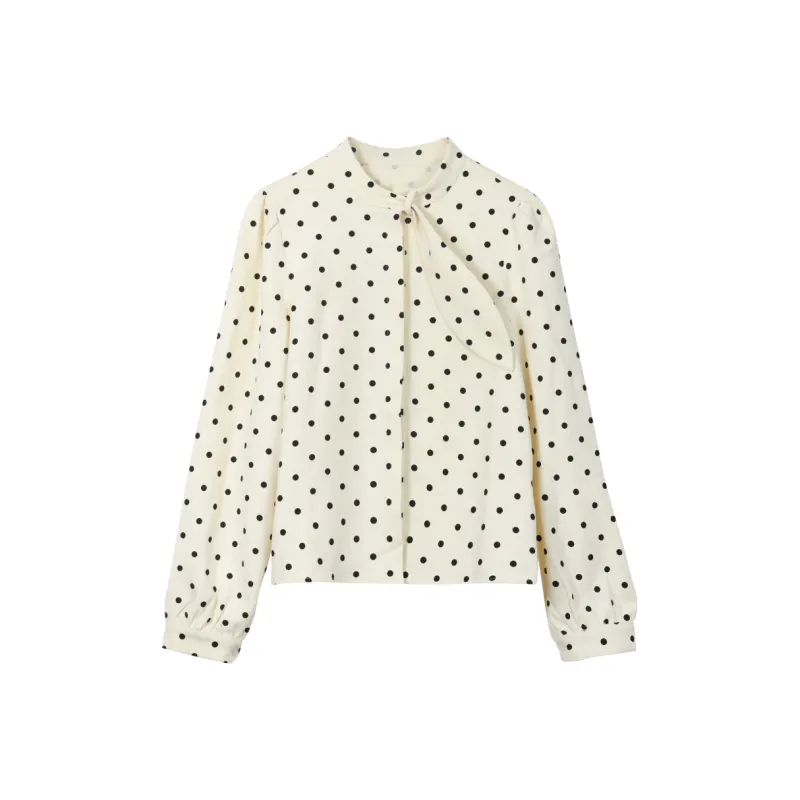 MISHOW Shirt Women's Apricot Polka Dot-0
