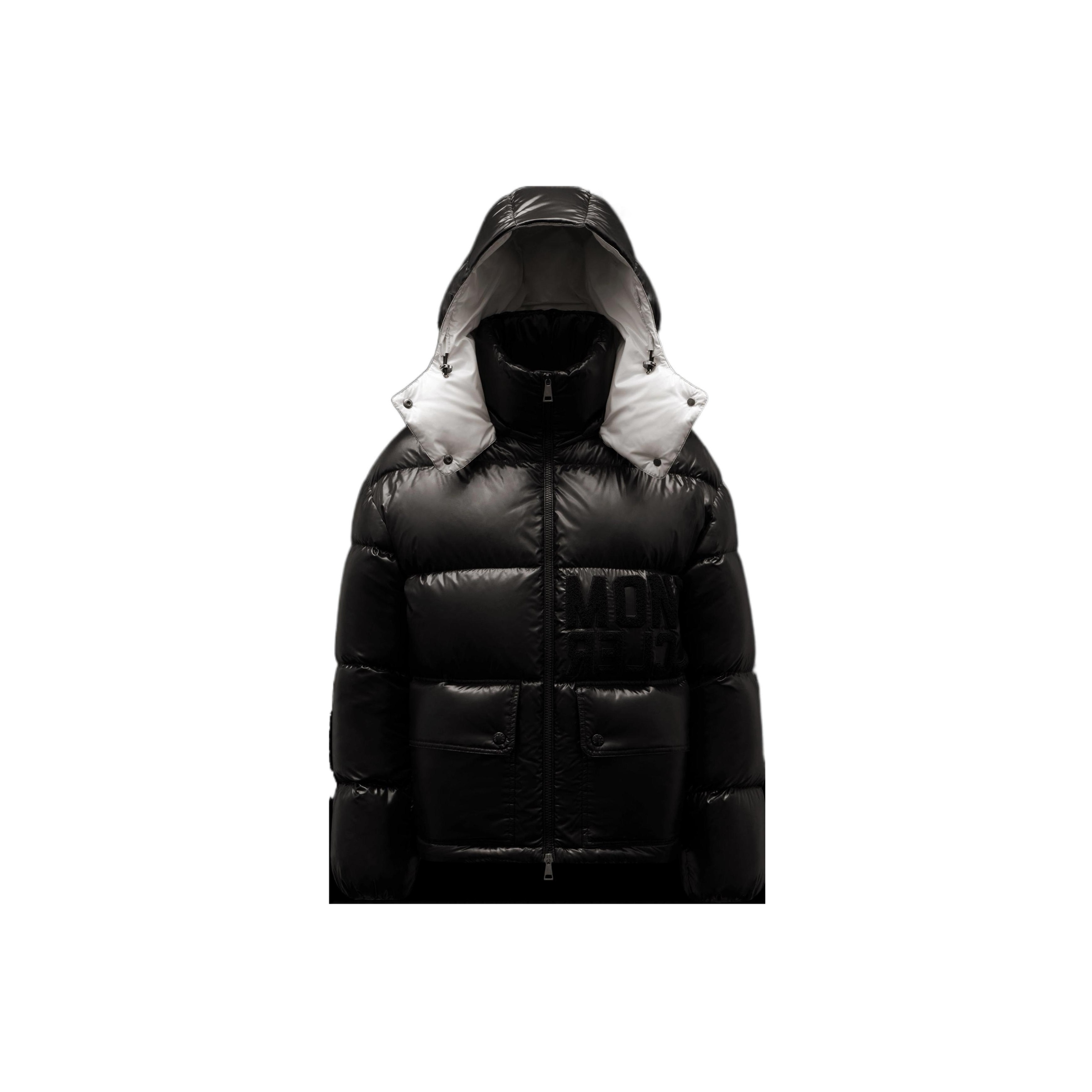 Moncler Women's Abbaye Short Down Jacket Black - POIZON