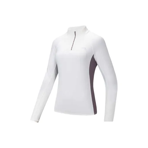 Anta Running Collection Knitwear Women's Vanilla Beige/Lotus Orchid Purple