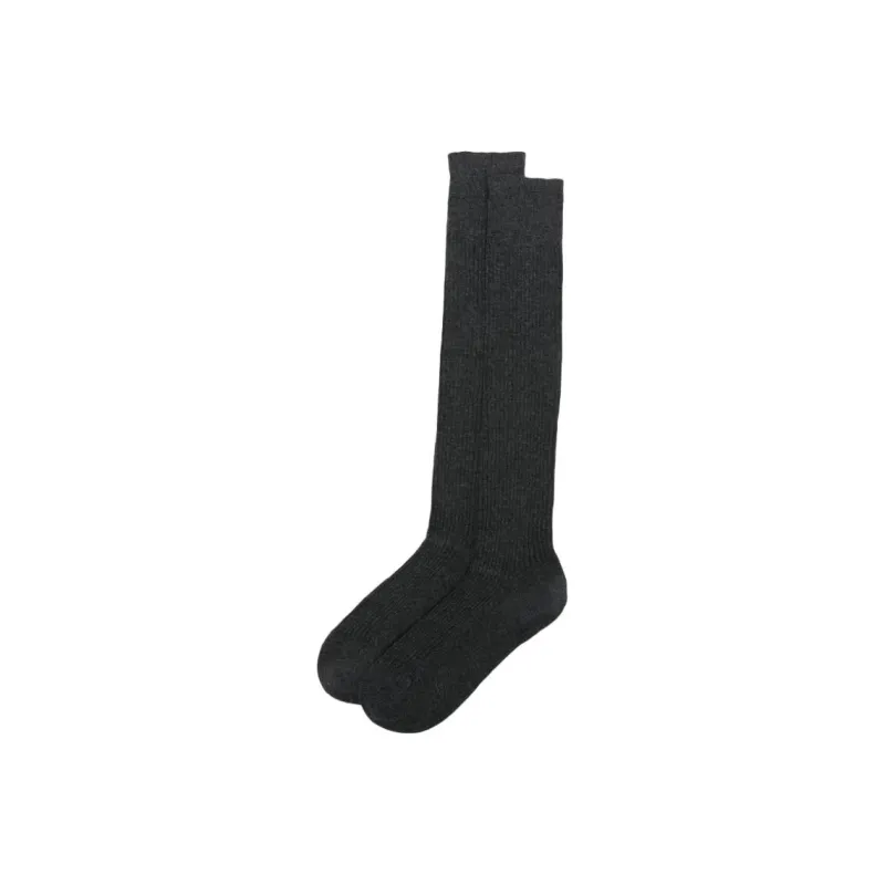 MaxMara Ribbed Knit Long Socks-0