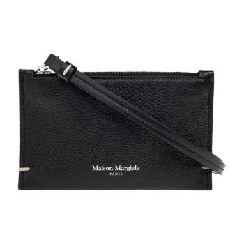 Maison Margiela Calfskin Coin Purse Men's Black