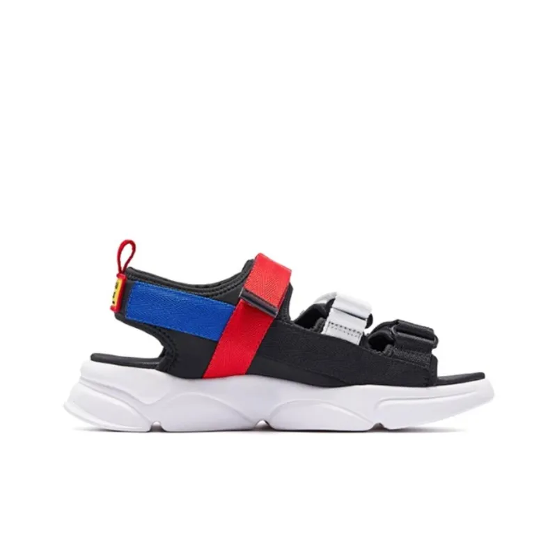 QIAODAN Sports Sandals Men's White Red Blue-1