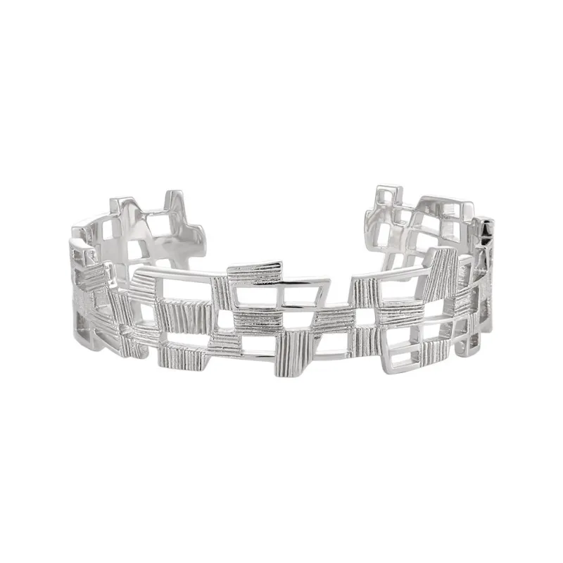 Quarqor S925 Silver Bangles Unisex-0