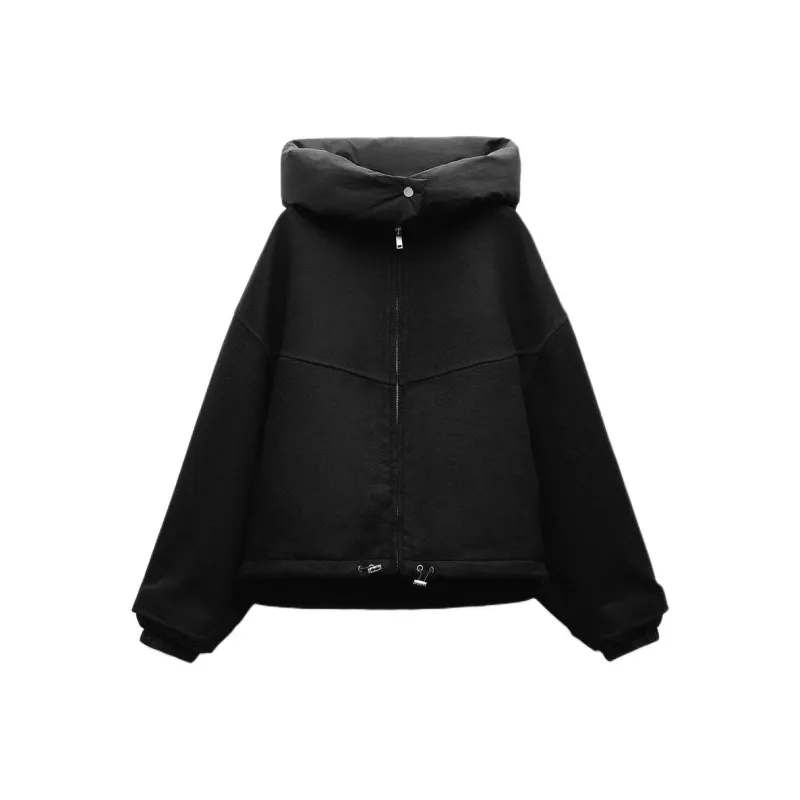 ZARA ZW Series Jackets Coats Women's Black-0