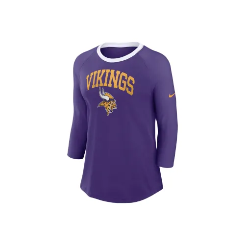 Nike Minnesota Vikings Women's Cop nike Nfl 3/4 Sleeve T Shirt