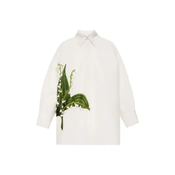 OSCAR DE LA RENTA Lily Of The Valley Shirt Jacket
