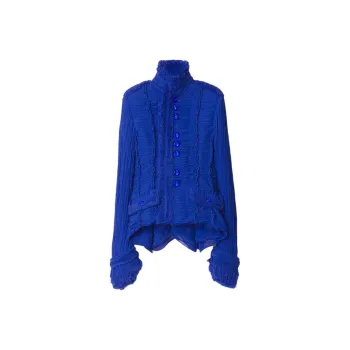 Burberry Pleated Tailored Jacket