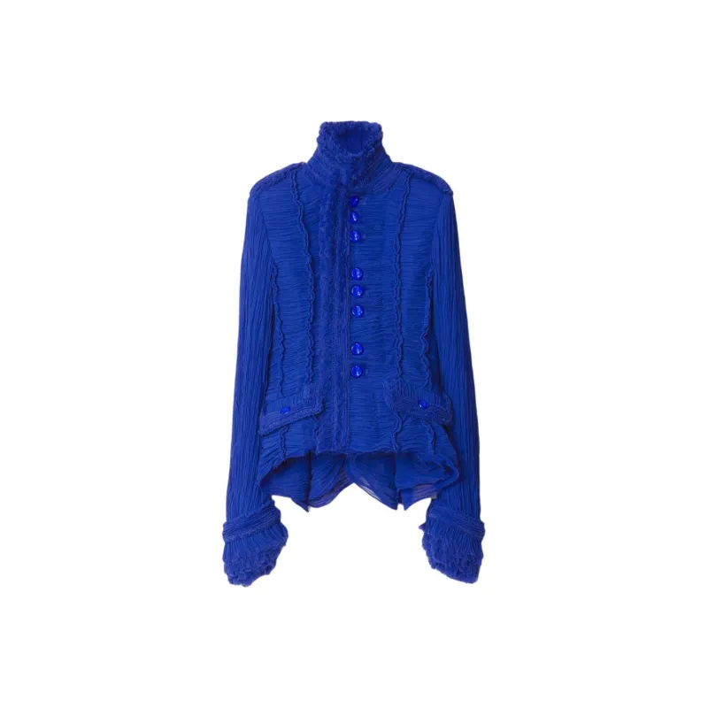 Burberry Pleated Tailored Jacket-0