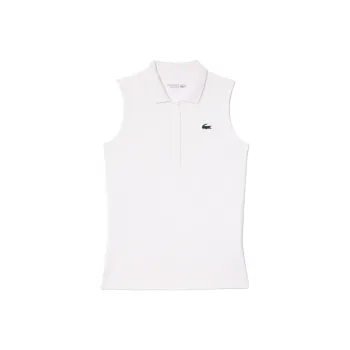 LACOSTE Sleeveless Stretch Knit Tennis Polo Shirt