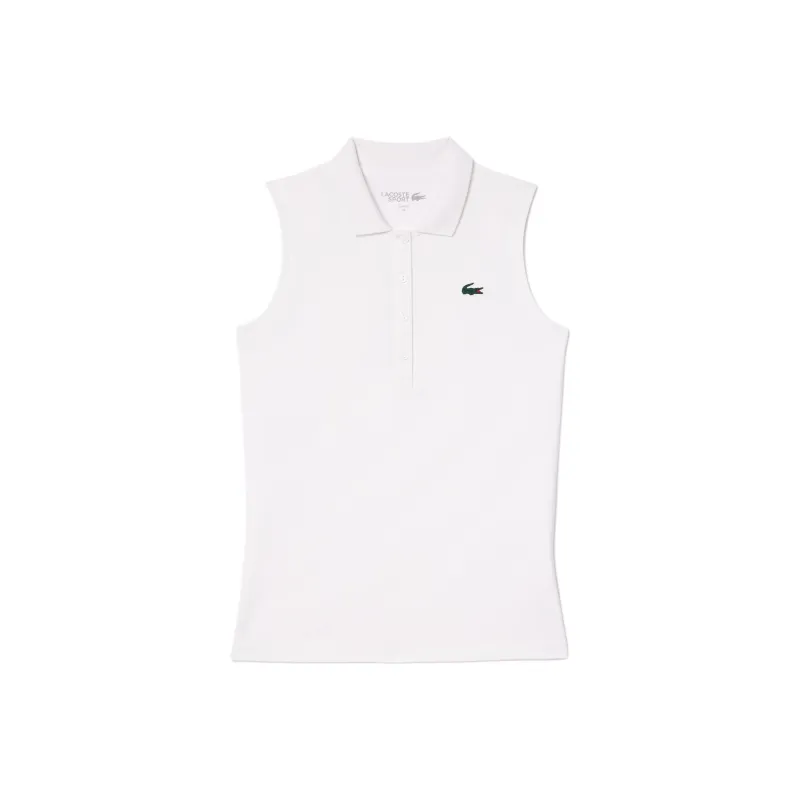 LACOSTE Sleeveless Stretch Knit Tennis Polo Shirt-0