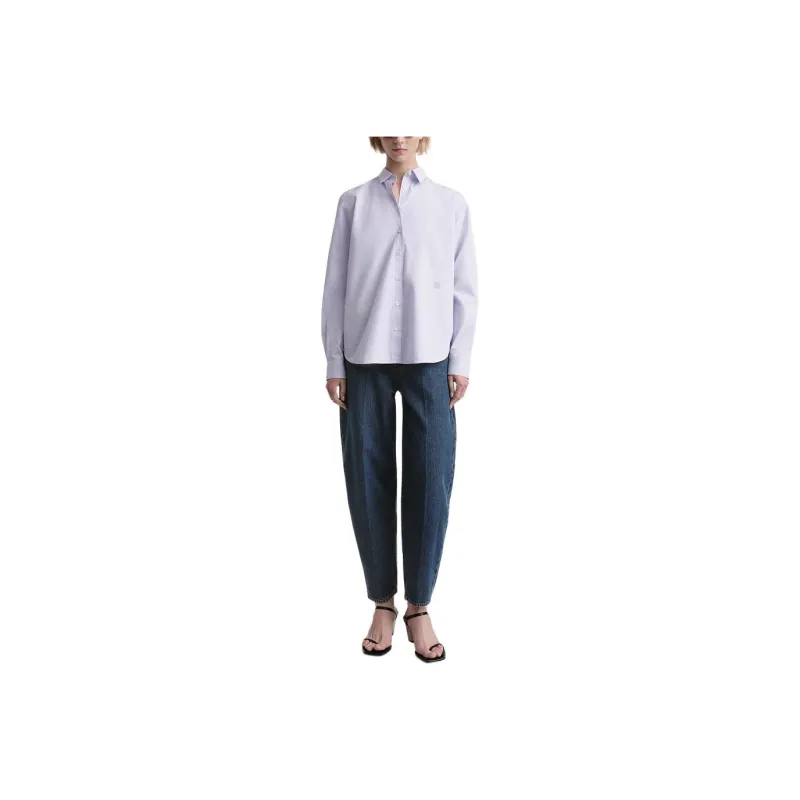 TOTEME Shirts Women's Lilac Stripes-0