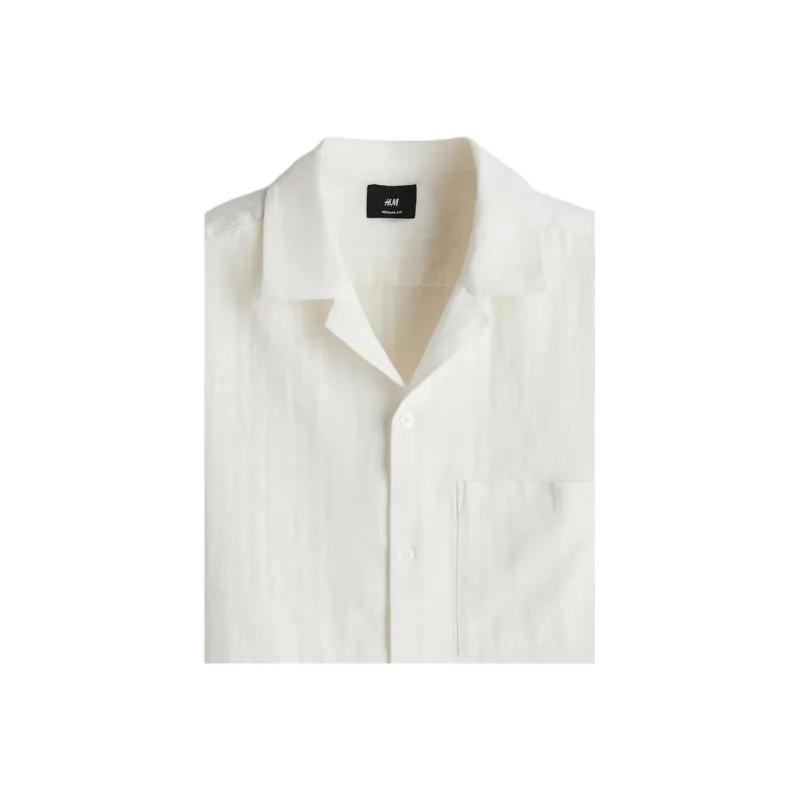 H&M Shirts Men Cream-1