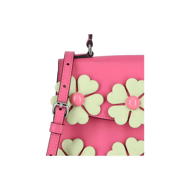 MOSCHINO Polyolefins Portable Crossbody Bag Shoulder Bag Women's Pink-3
