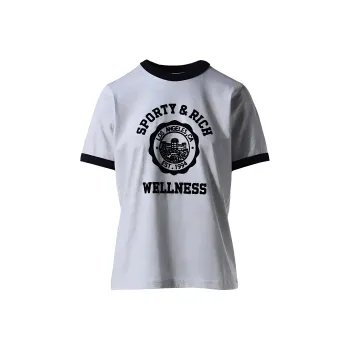 SPORTY & RICH Logo print T shirt