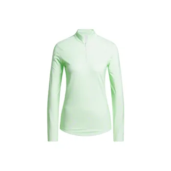 Adidas Ultimate365 Printed Quarter-Zip Mock Jackets Coats Women's Green