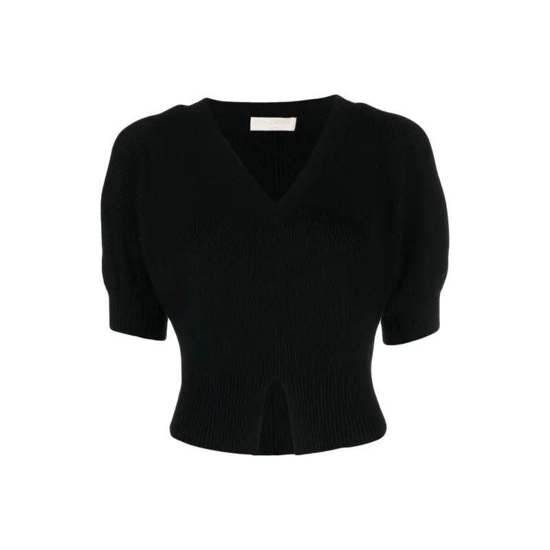Ulla Johnson Eila V-Neck Knit Top-0