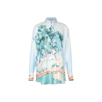 Zimmermann Illustration Oversized Shirt