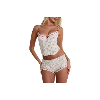 Jaded London Maria Ruffle Corset Top Camisole Women's Multi/Multicolor