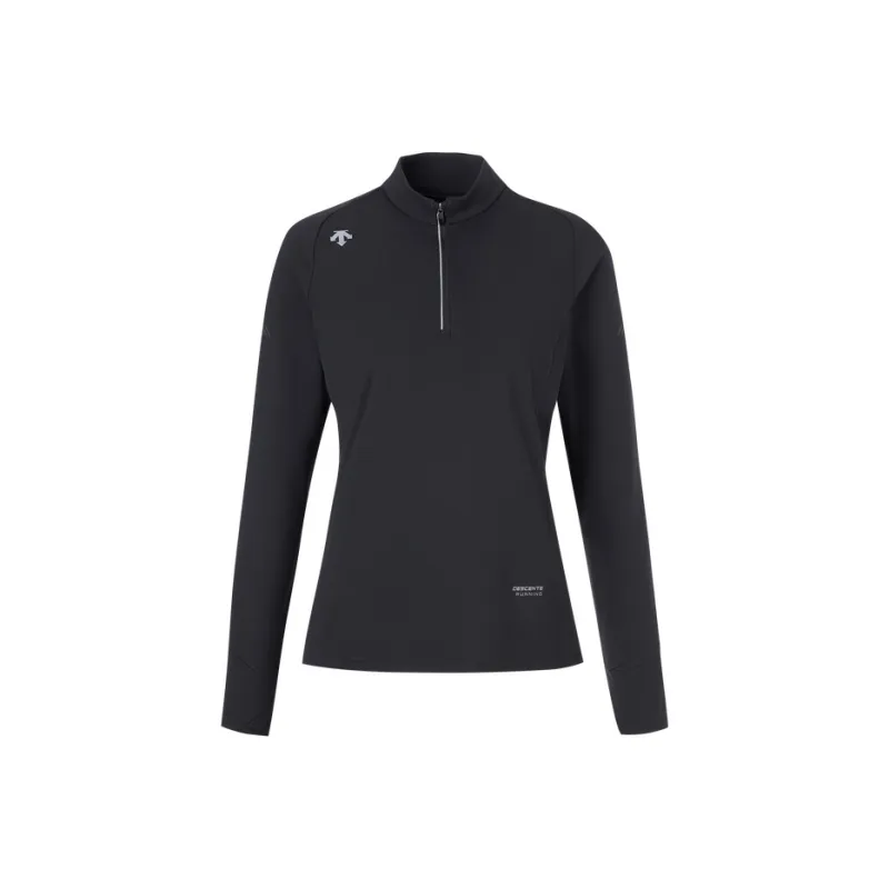 DESCENTE WOMEN'S RUNNING Series Small Stand Collar Long Sleeved T Shirt Women's-12