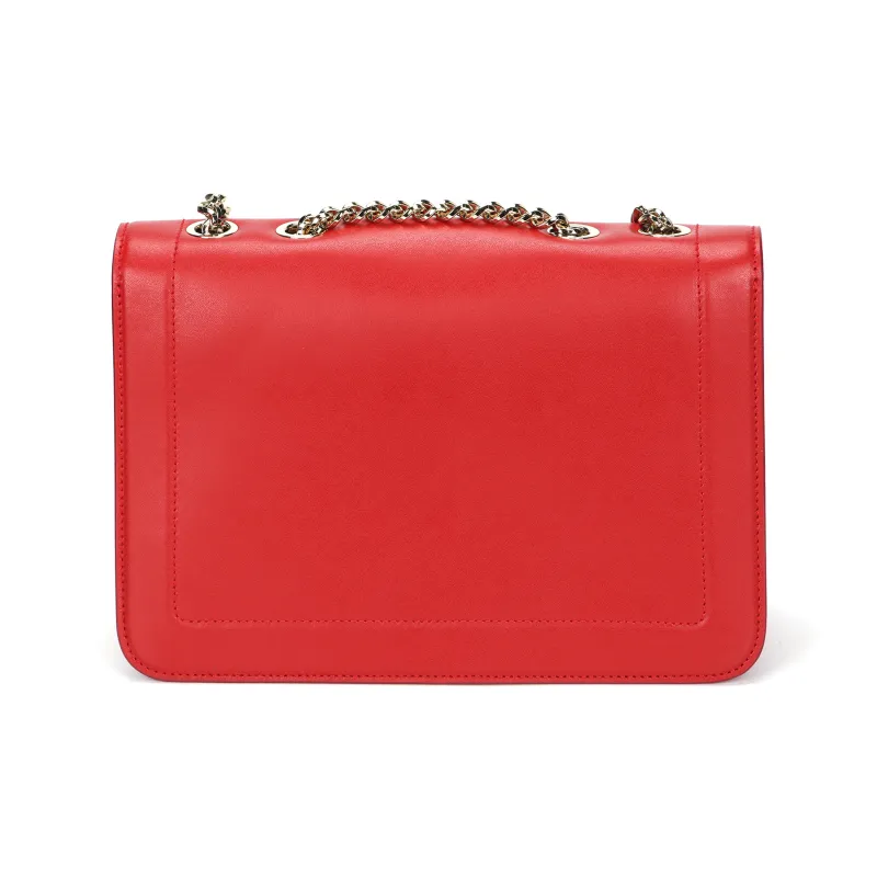 FERRAGAMO Leather Crossbody Bag, Shoulder Bag Regular Women's Red-2