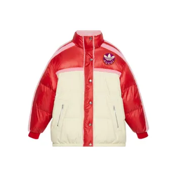 GUCCI X Adidas Reversible Bomber PinkRed/Ivory