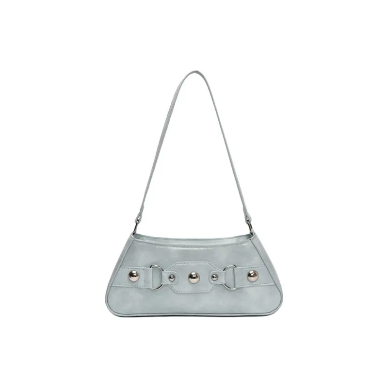 Yalu PU Shoulder Bag Women's Black/White/Silver/Gray/Blue/Pink-19