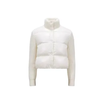 Moncler Quilted Wool Cardigan