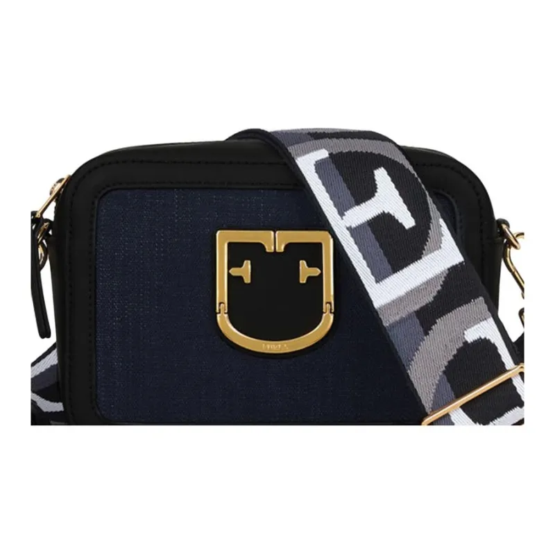 Furla Brava Camelia Cow Leather Camera Bag, Shoulder Bag, Crossbody Bag Mini Women's Black-4