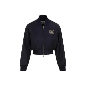 MIU MIU Cropped Zipped Jacket
