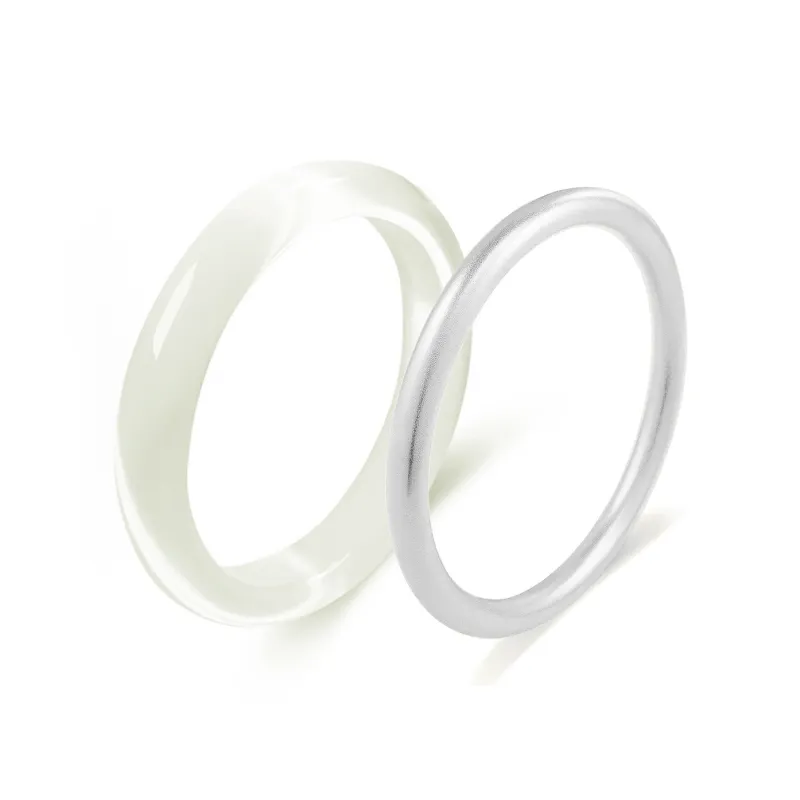 Kowloonko Glass Cat Eye Jade Bangles Women's-19