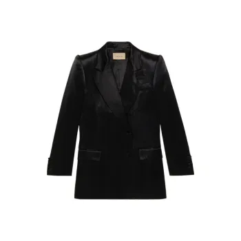 GUCCI Satin finish Double breasted Blazer