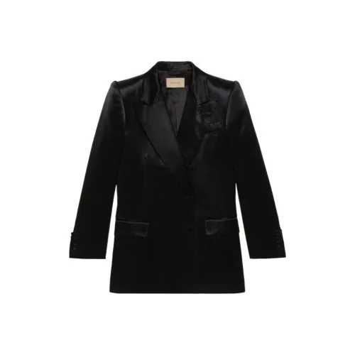 GUCCI Satin finish Double breasted Blazer