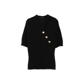 BALMAIN Embossed button Top