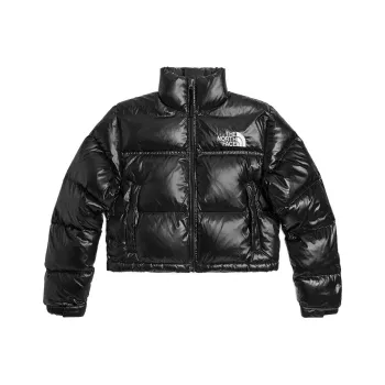 THE NORTH FACE Women'ss Nuptse 700 Fill Short Jacket Tnf Black
