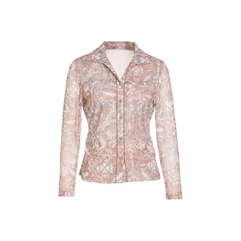 QIAOWANNI Shirt Women's Suzaku Totem-0