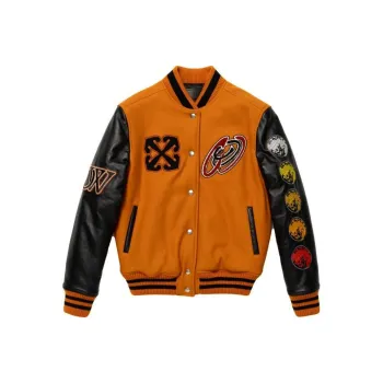 OFF-WHITE Jackets & Coats Regular Fit Women's Brick Red Black