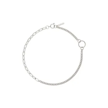 JUSTINE CLENQUET Palladium Silver, Brass Necklaces Unisex Silver