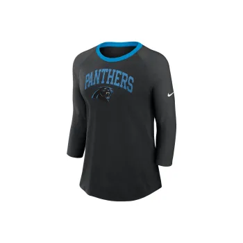 Nike Carolina Panthers Women's Nike Nfl 3/4 Sleeve T Shirt