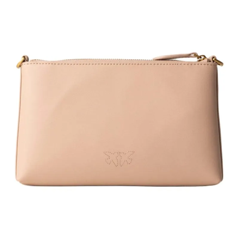 PINKO Leather Shoulder Bag Women's Pink-2