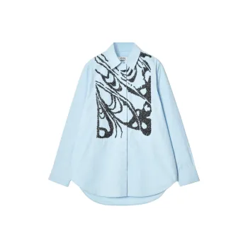COS Chris Perani Collaboration Shirts Women's Blue