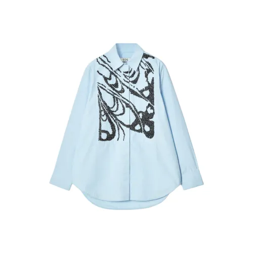 COS Chris Perani Collaboration Shirts Women's Blue