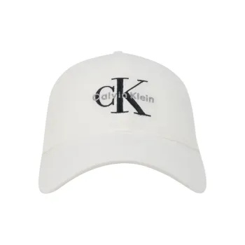 CALVIN KLEIN Cotton Baseball Caps Unisex Cow Ivory