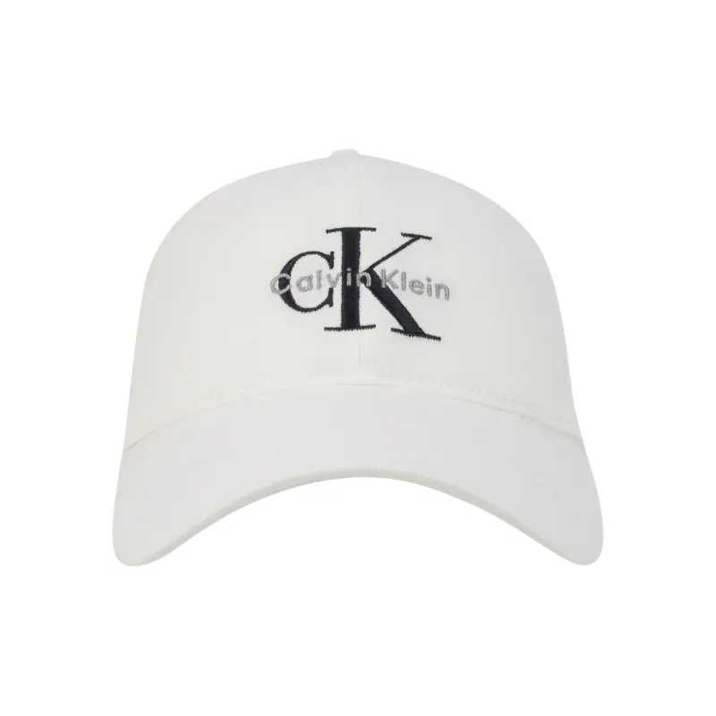 CALVIN KLEIN Cotton Baseball Caps Unisex Cow Ivory-0