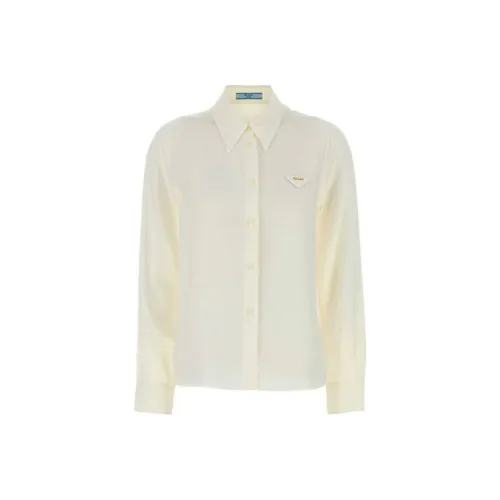 PRADA Crêpe De Chine Button Up Shirt