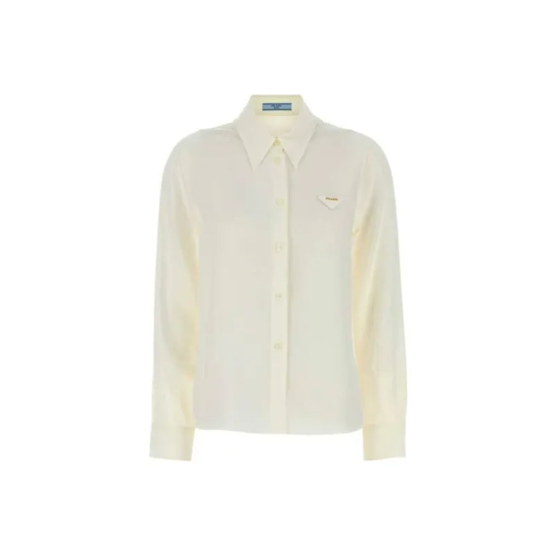 PRADA Crêpe De Chine Button Up Shirt-0