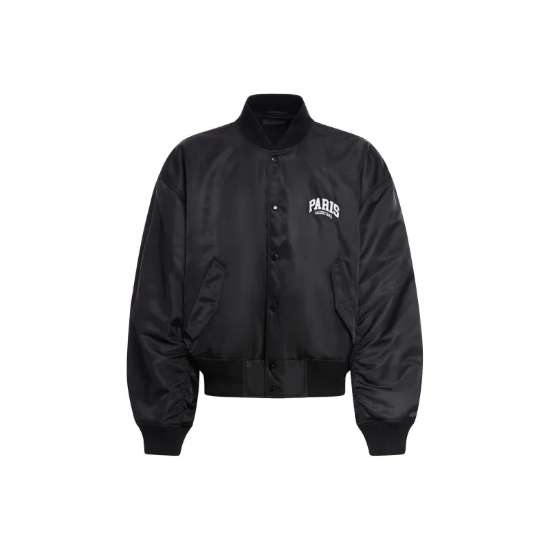 Balenciaga Logo Printed Button Up Jacket-0