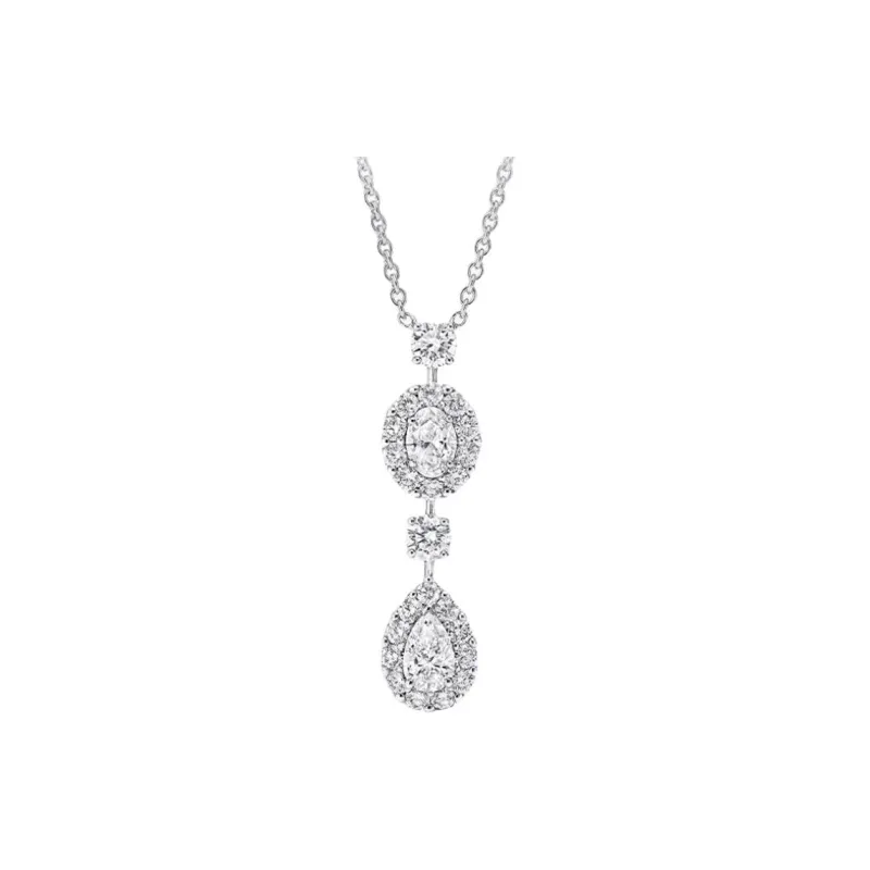 Graff 18K White Gold Necklaces Unisex Silver-0